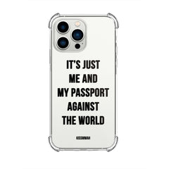 Me and my passport against the world SuperSlim phone case